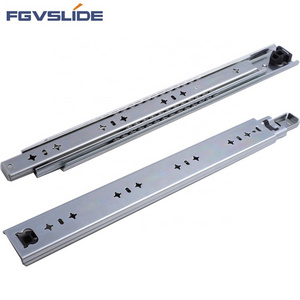 FGVSLIDE 76mm full extension 200kg Heavy Locking heavy load Duty Telescopic Drawer Slides Rails for Industrial Tool Cabinet