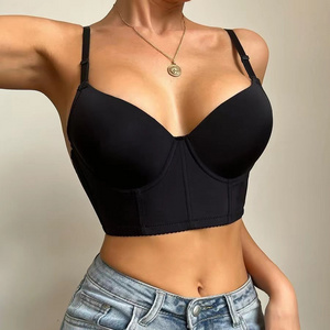 Women Deep Cup Push Up Bra Solid Underwire Bras with Shapewear Incorporated Plus Size Bras