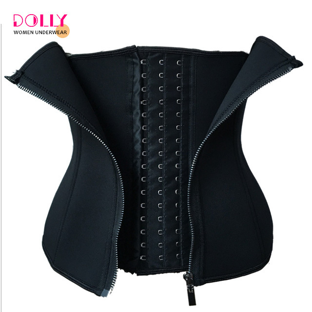 Waist Cincher Trimmer Corset Waist Trainer Belt 3 Hooks And Zipper Body Shaper