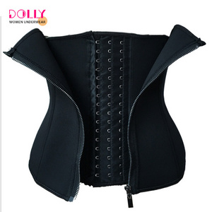 Waist Cincher Trimmer Corset Waist Trainer Belt 3 Hooks And Zipper Body Shaper