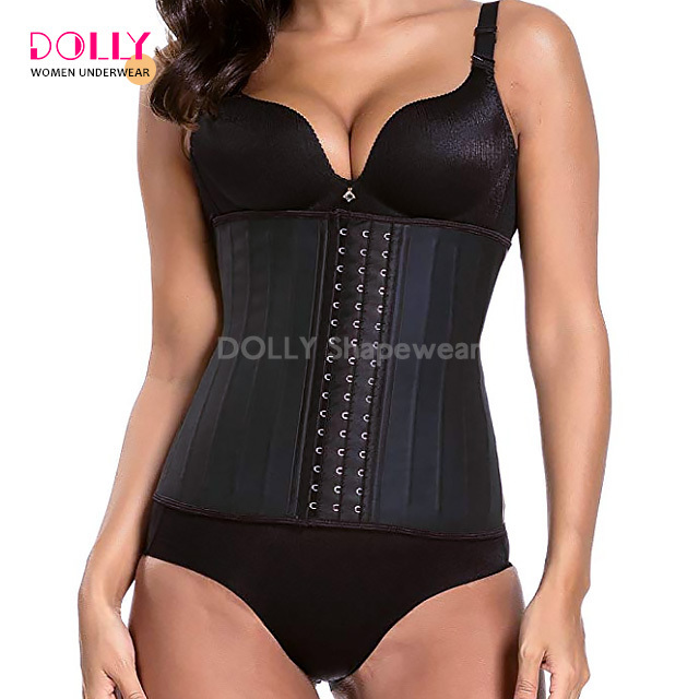 25 Steel Boned Girdles Corset Waist Trainer Plus Size Latex Body Shaper Colombian Waist Cincher Trainer