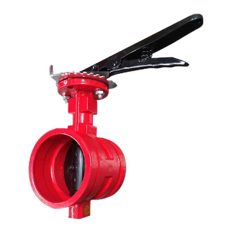 Sanitary Stainless Steel Butterfly Valve For Fire Fighting System Interceptor Drainage Manually Regulated Butterfly Valve