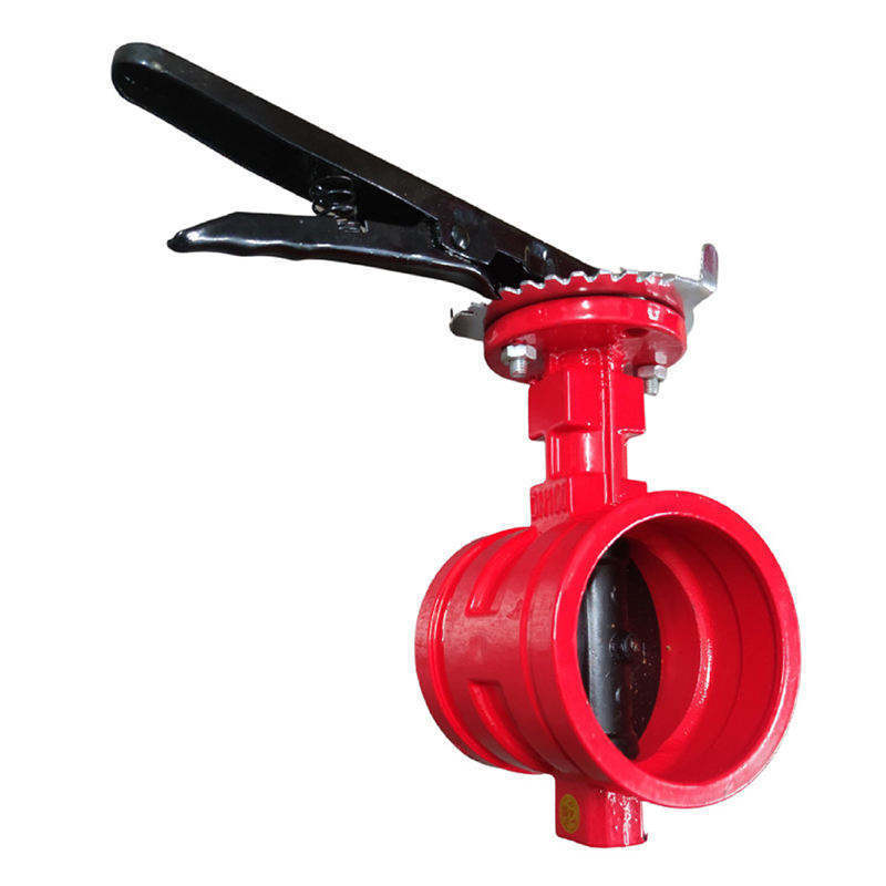 Sanitary Stainless Steel Butterfly Valve For Fire Fighting System Interceptor Drainage Manually Regulated Butterfly Valve