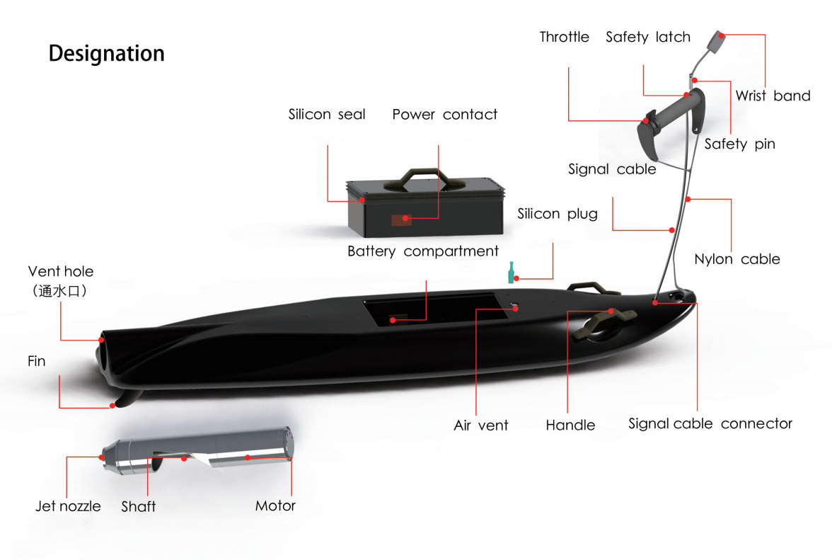 2022 Hot Sale Electric Surfboard Full Carbon E-foil Hydrofoil Surf Hydrofoil Board with Battery Motor Efoil Surfboard