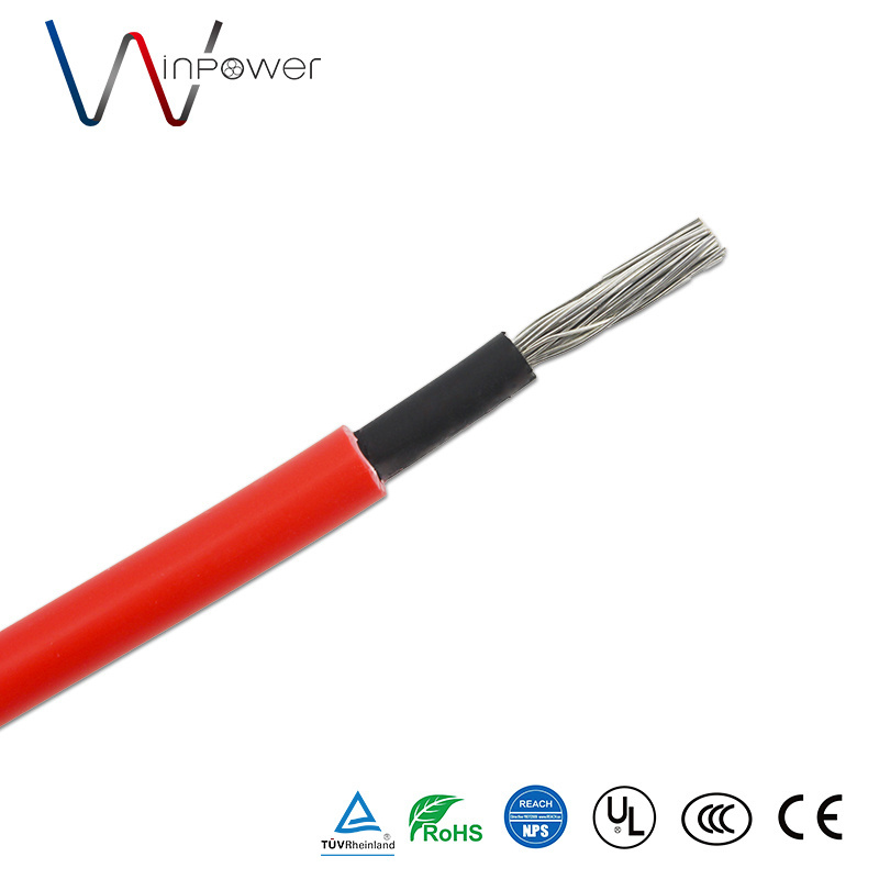 tuv pv1-f 2pfg 1169 photovoltaic xlpe Leader pv solar panel Dc wire power battery heat cable 4mm2 wire manufacturer supplier