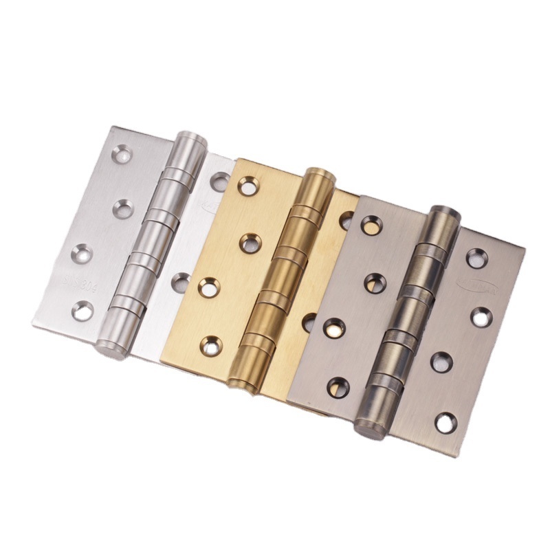 Hardware accessory 304 Stainless Steel  metal window round corner spring door hinge flush hinge for wooden door