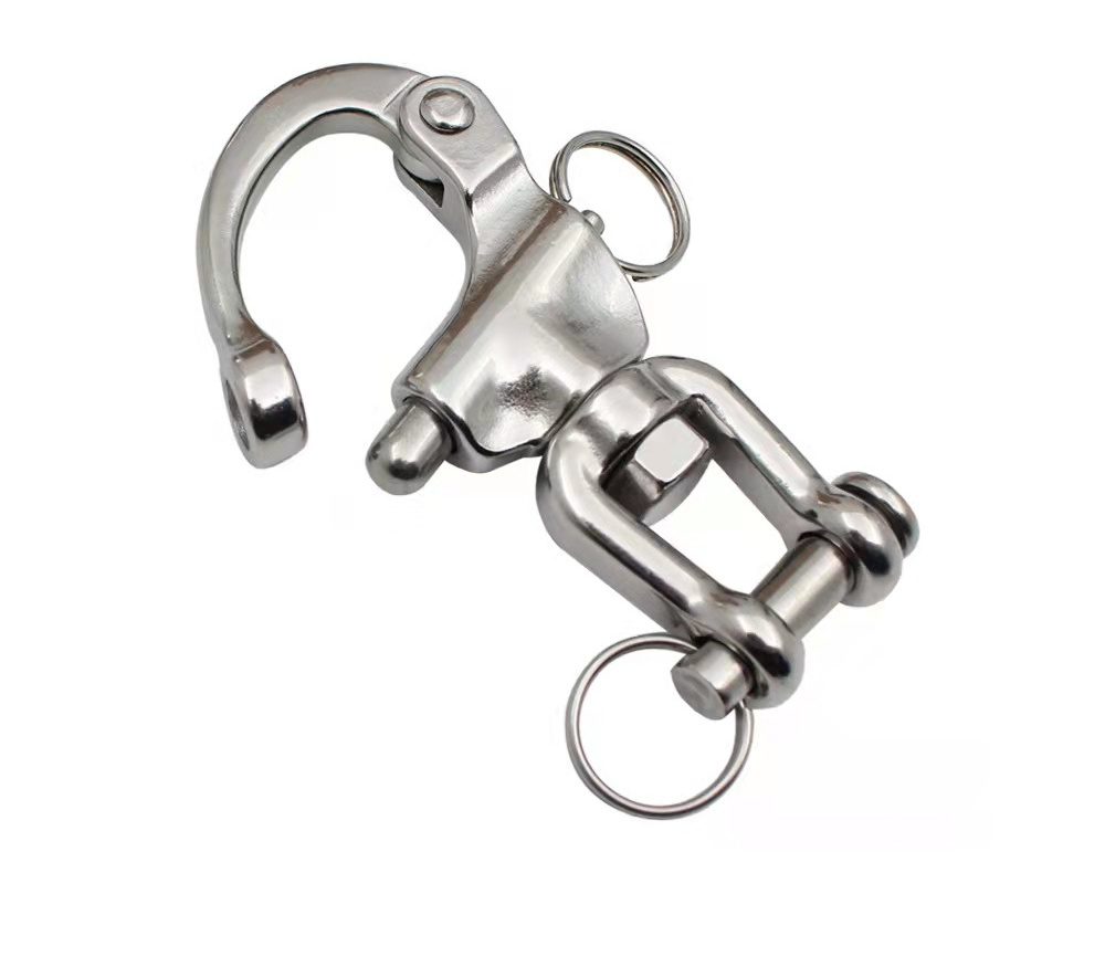 Heavy Duty Stainless Steel Jaw Swivel Snap Shackle for Marine