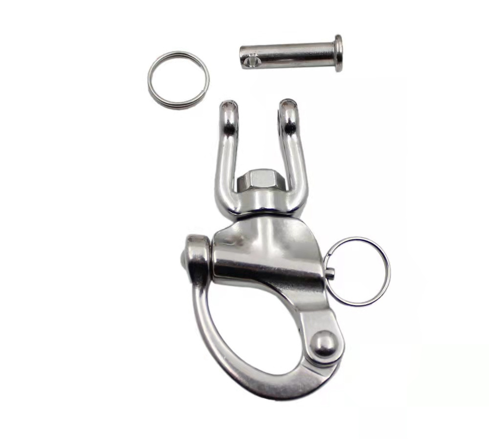 Heavy Duty Stainless Steel Jaw Swivel Snap Shackle for Marine