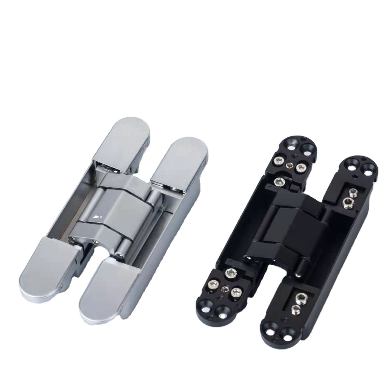 Heavy Duty Wood Hidden Cross Hardware Invisible Gate Hinge 3d Adjustable Concealed Door Hinge