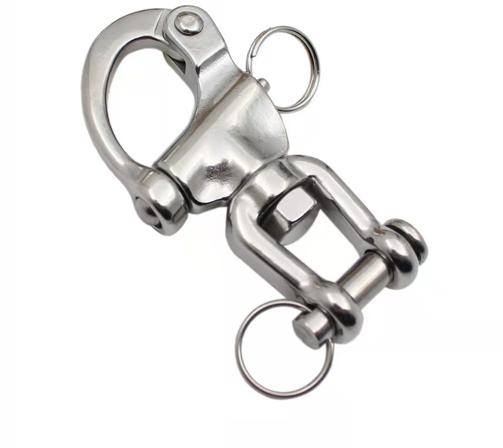 Heavy Duty Stainless Steel Jaw Swivel Snap Shackle for Marine