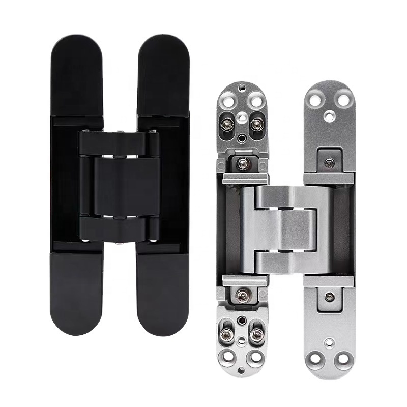 Heavy Duty Wood Hidden Cross Hardware Invisible Gate Hinge 3d Adjustable Concealed Door Hinge