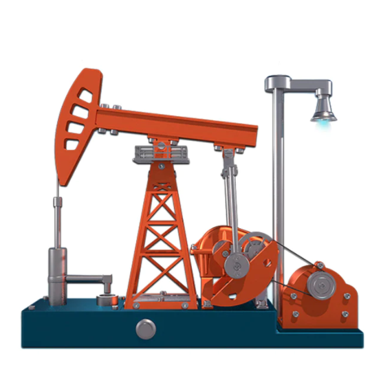 nodding donkey pumping unit  oil pump jack or nodding horse pumping unit.