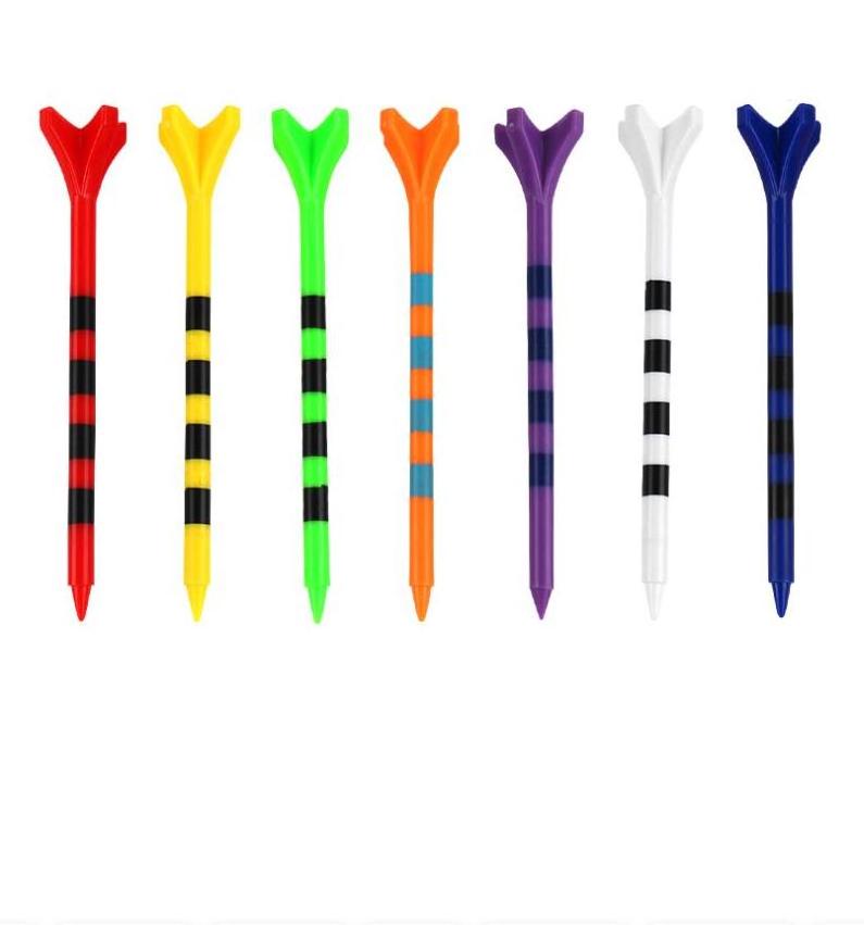 Plastic/rubber Golf Tees Custom Logo Size 70mm 83mm Golf Tee Wholesale Good Quality Durable Golf Tee 4-claw