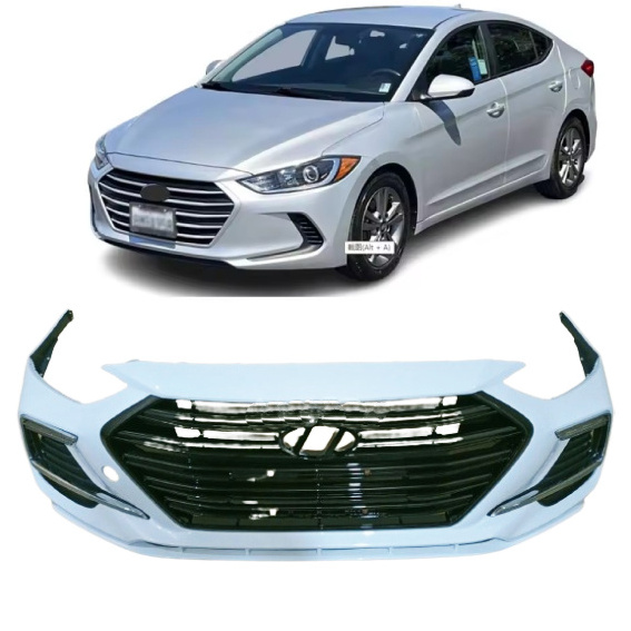 car body kit with grille front bumper cover for  hyundai  elantra 2017 2018 2019 sport