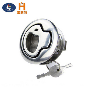 Marine Stainless steel 316 boat locking pull Hatch Latches Turning Lock Lift Handle Slam Latch