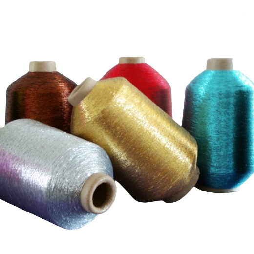 20D*2 or 30D*2 MX Nylon Polyester Metallic Threads 220g/380g per Cone Yarn