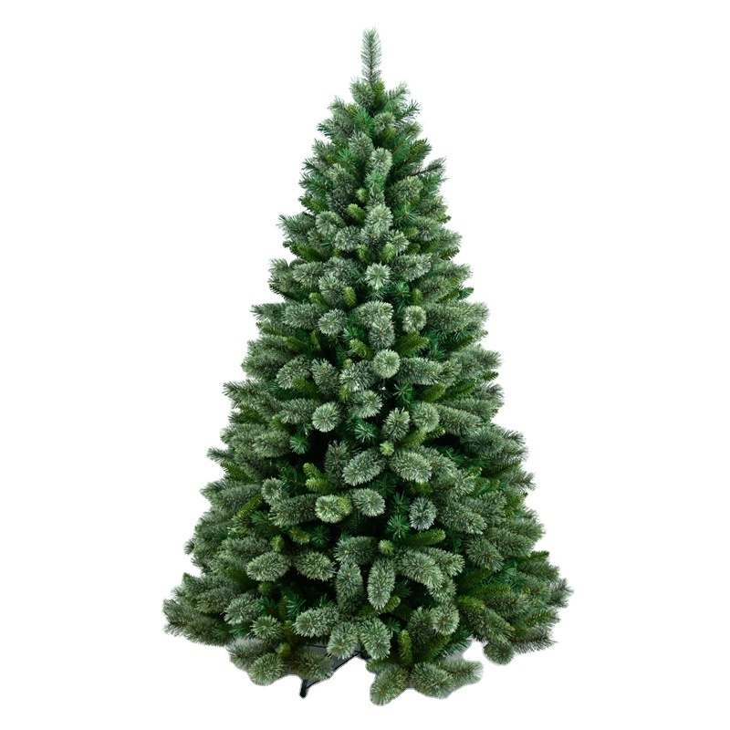 Artificial Xmas tree manufacturer trade 7 ft luxury dense fat flower PVC pine needle Christmas tree