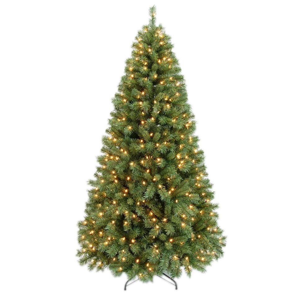 High quality artificial snow flocked Christmas tree 6 ft 7 ft LED Pre-Lit Christmas trees with lights