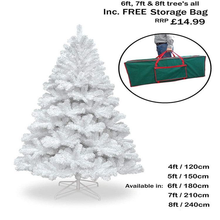 New wholesale high quality handmade 1.8m gifts arts crafts white christmas tree