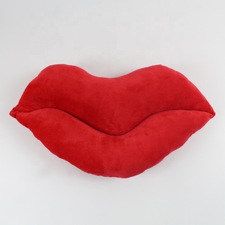 Sexy Biting Lips Throw Pillow Case Square Cushion Cover for Sofa Couch Bedroom