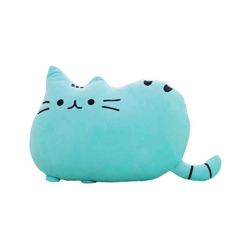 Soft Animal Doll Toys Big long Cartoon  smiley face biscuit cat pillow  plush cushion