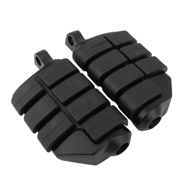 Motorcycle Matte Black Foot Pegs Footboard Fits For Bobber Chopper Cafe Kawasaki BSA Norton Triumph Scooter