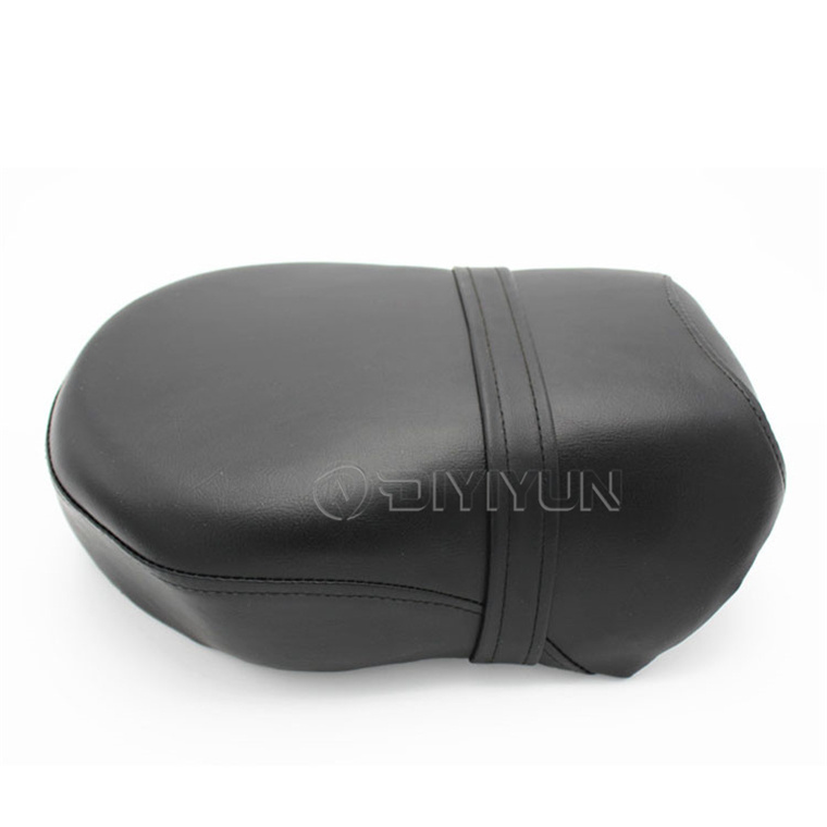 flat Motorcycle Rear Passenger Leather fabric saddle Seat Cushion foam For Harley Sportster XL 883 1200 883XL XL1200