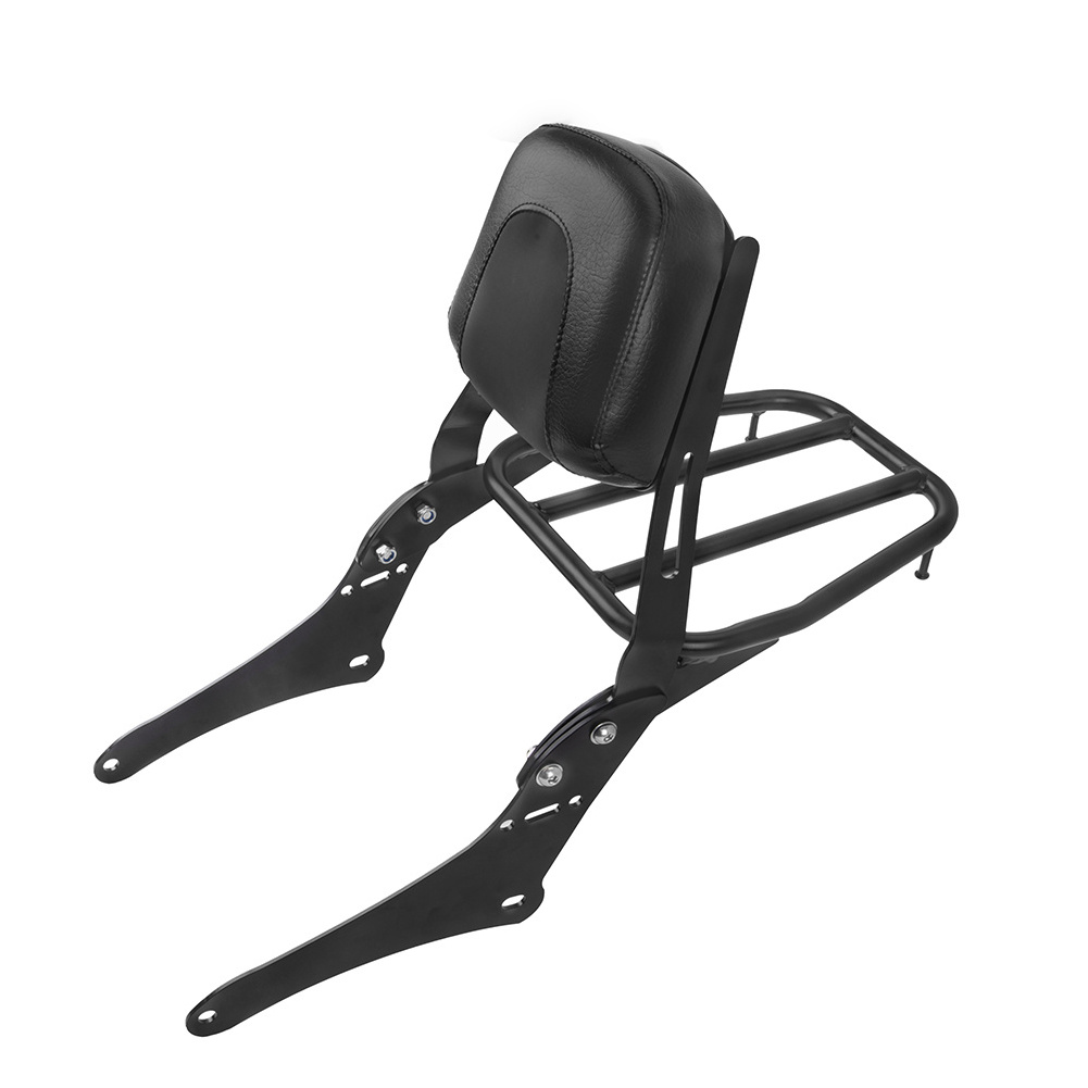 Black Motorcycle Backrest Sissy Bar Luggage Rack For Honda Rebel 300 500 CMX300 CMX500 2017-2020