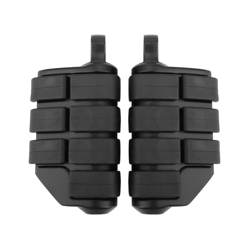 Motorcycle Matte Black Foot Pegs Footboard Fits For Bobber Chopper Cafe Kawasaki BSA Norton Triumph Scooter