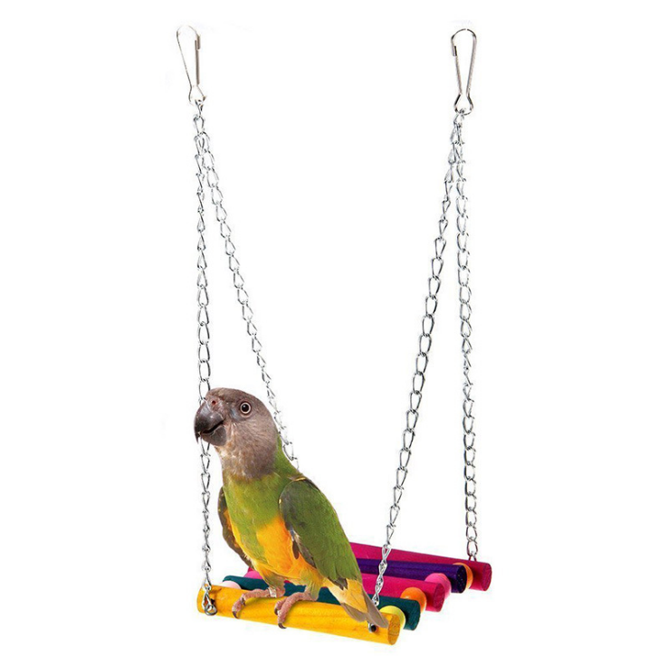 Bird toy parrot supplies climbing ladder Cloud ladder ladder swing beads Parrot Swing Budgie Hanging bird toy