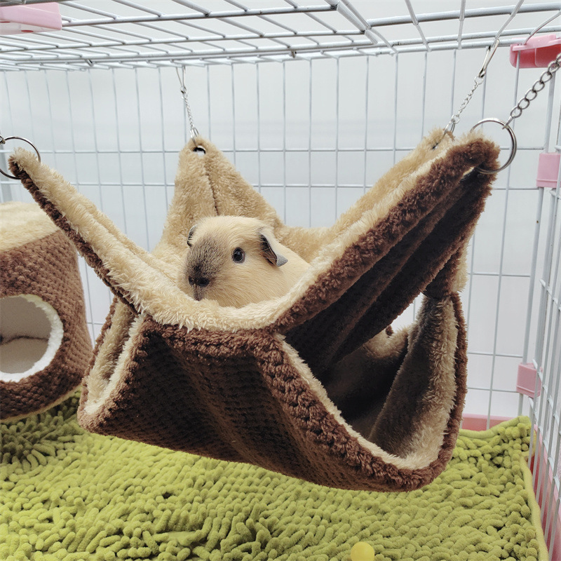 Hammock Hanging Rest Sleeping Cave Cage Snug Hut Tent Bed Winter Warm Nest Small Pet Cage Hammock Hanging Bed for Small Animals