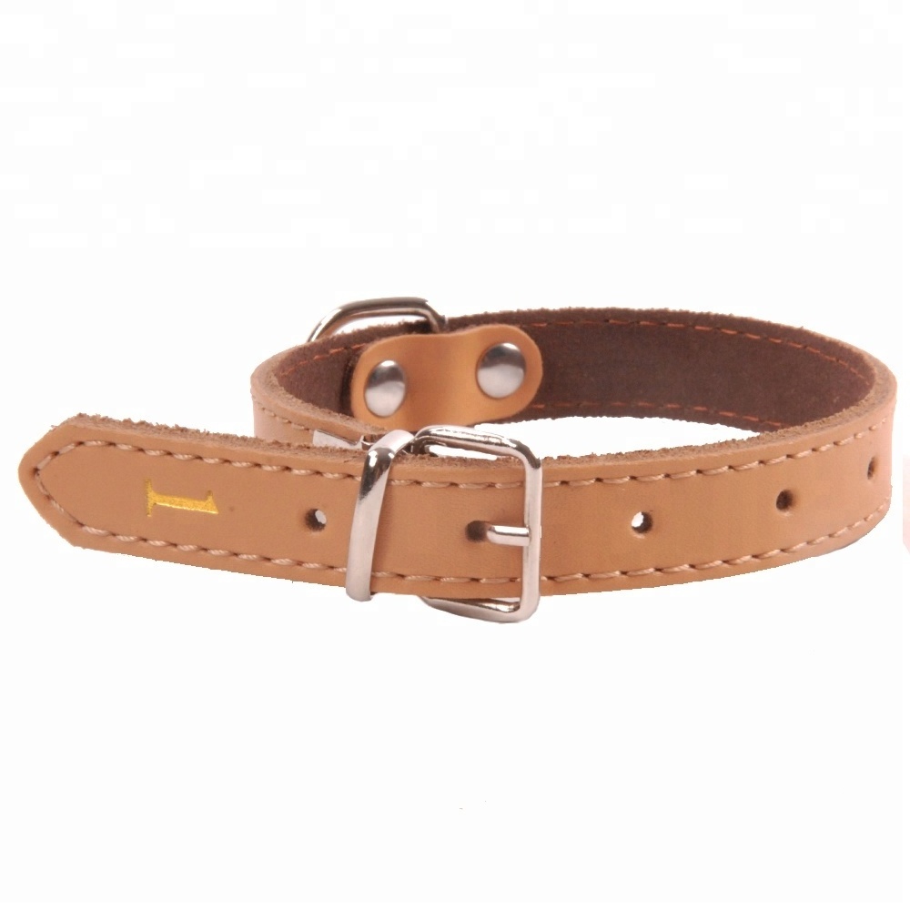 Genuine Leather Dog Collar Pet Accessories Dog Collars Pets Products for Large Dogs and Puppies Pets Collars Products