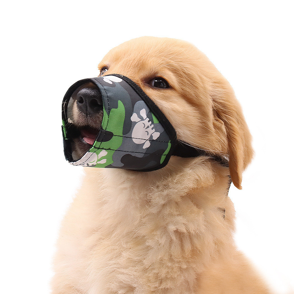 Pet Dog Muzzle Breathable Anti Bark Biting Chew Adjustable Dogs Muzzles Training Respirator for Small Medium Big Dogs Mask