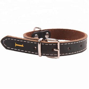 Genuine Leather Dog Collar Pet Accessories Dog Collars Pets Products for Large Dogs and Puppies Pets Collars Products