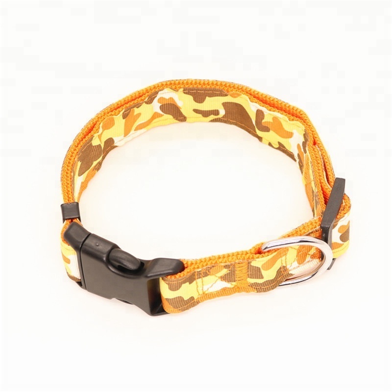 Pet Collar Nylon Adjustable Camouflage Collar Dogs Necklace Safe buckle for Small Medium Large animals dog nylon cat collar