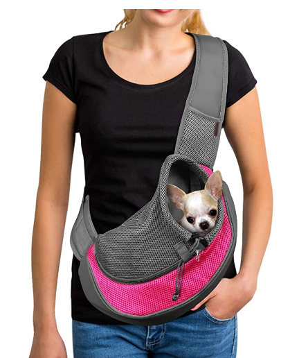 Breathable Cat Carrying  Bag Cat Dog Travel Carrier Outdoor Bag Portable Safe Sling Folding Pet Carrier Mesh Bag