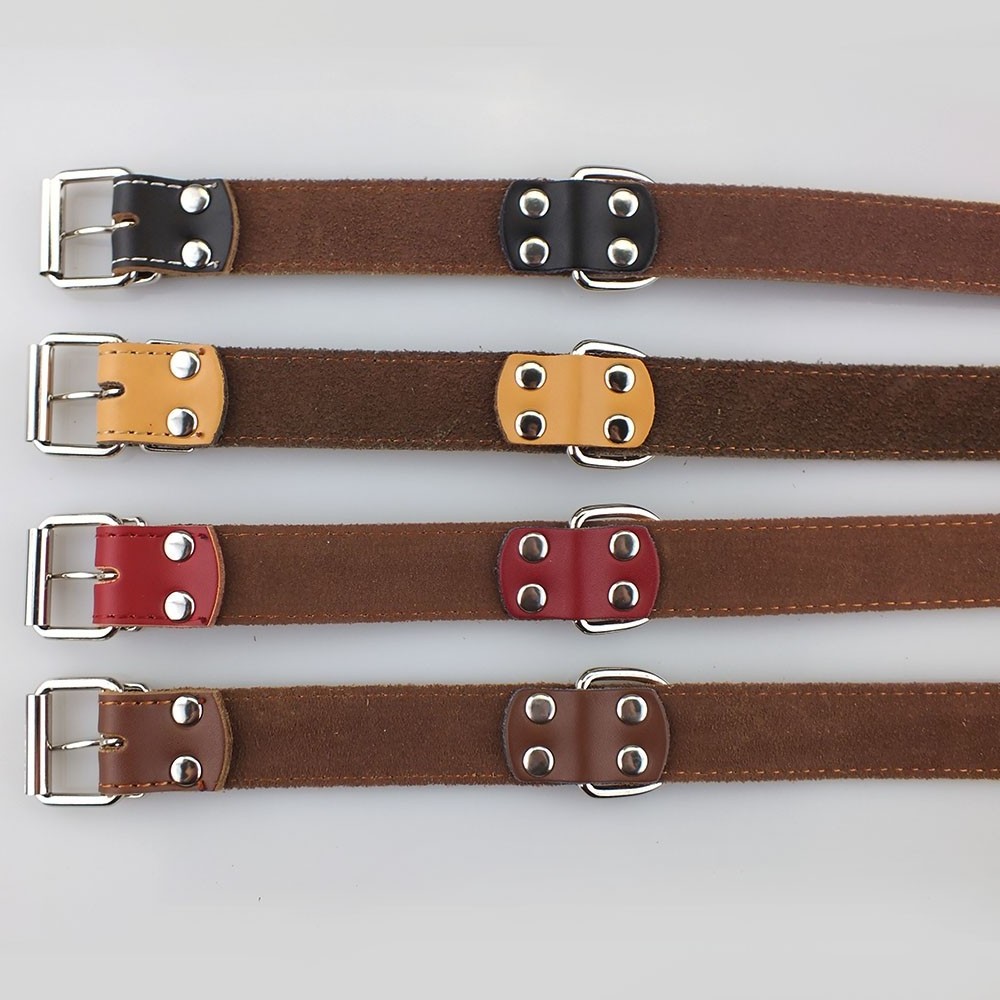 Genuine Leather Dog Collar Pet Accessories Dog Collars Pets Products for Large Dogs and Puppies Pets Collars Products