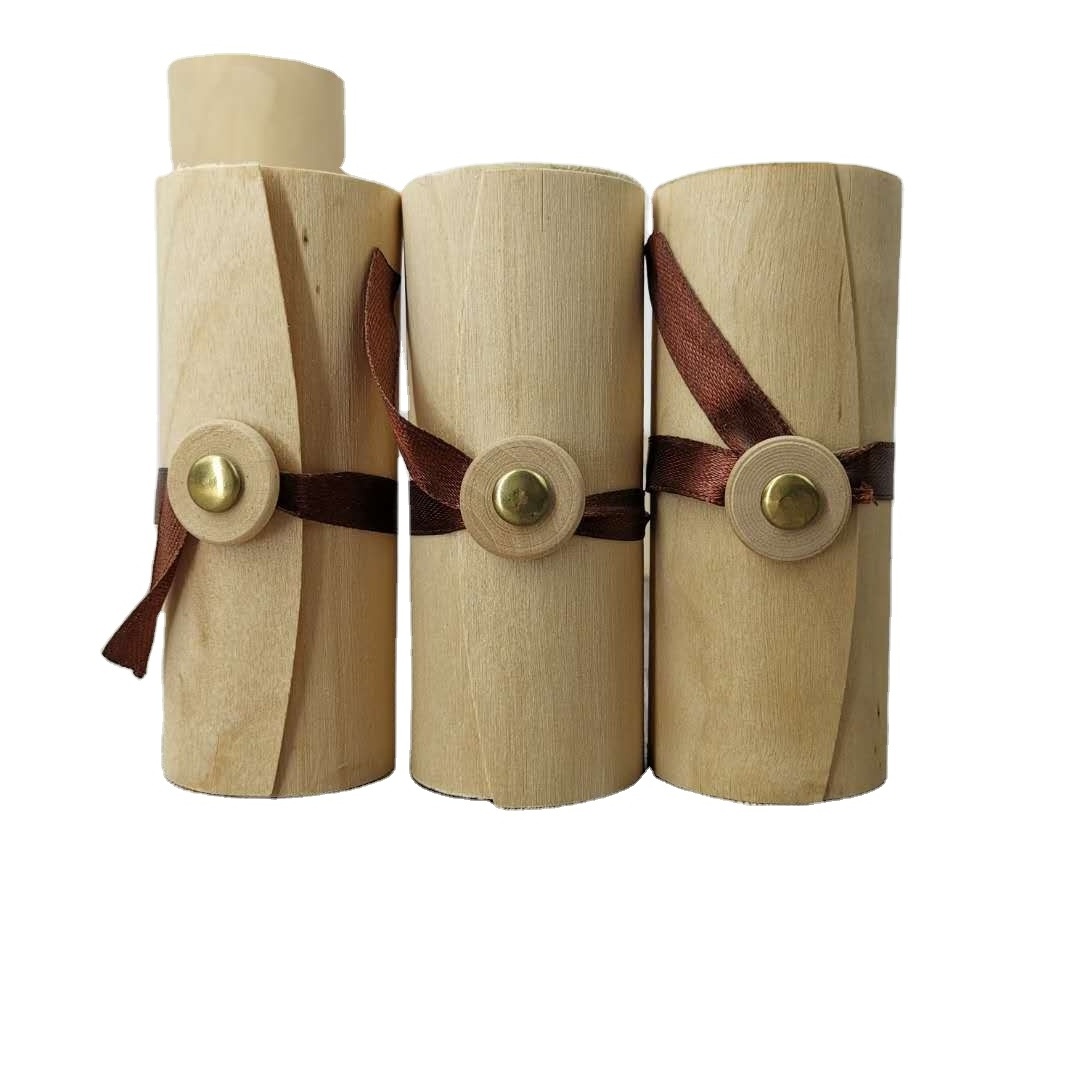 LANJING customized wooden bamboo packaging for glass dropper bottle lotion serum bottle cosmetic packaging