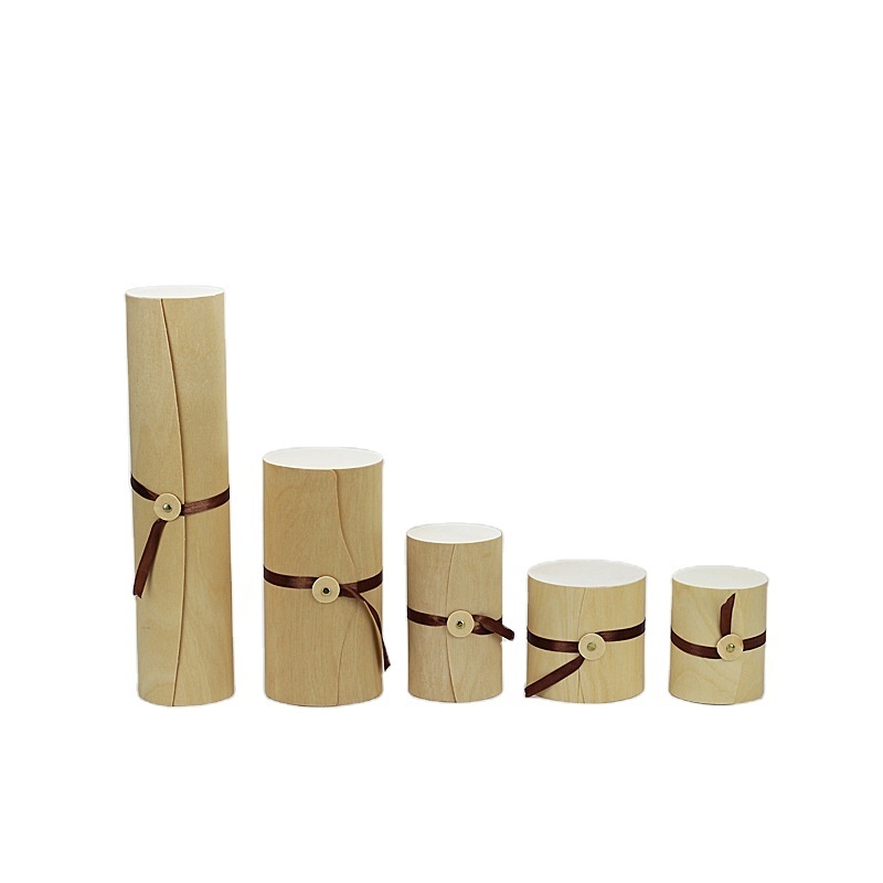 LANJING customized wooden bamboo packaging for glass dropper bottle lotion serum bottle cosmetic packaging