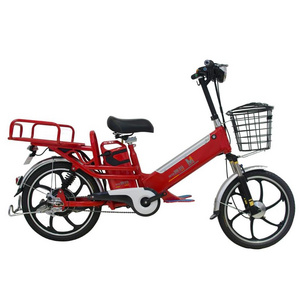 20inch electric cargo bike for sale 2 lithium battery  48V10ah/48v15ah 350w express electric bike for delivery fast foods