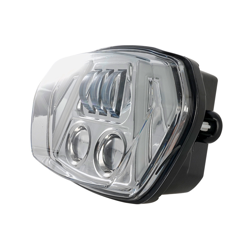 YongJin Chrome motorcycle  headlight front lamp with Hi Lo beam and  turn signal light  for Vespa Sprint 150 GL / Super GTR