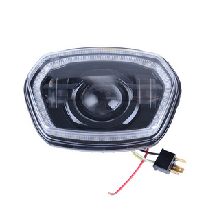 YongJin Black LED Headlight headlamp Replacement with halo ring For Vespa Sprint 150 GL / Super GTR