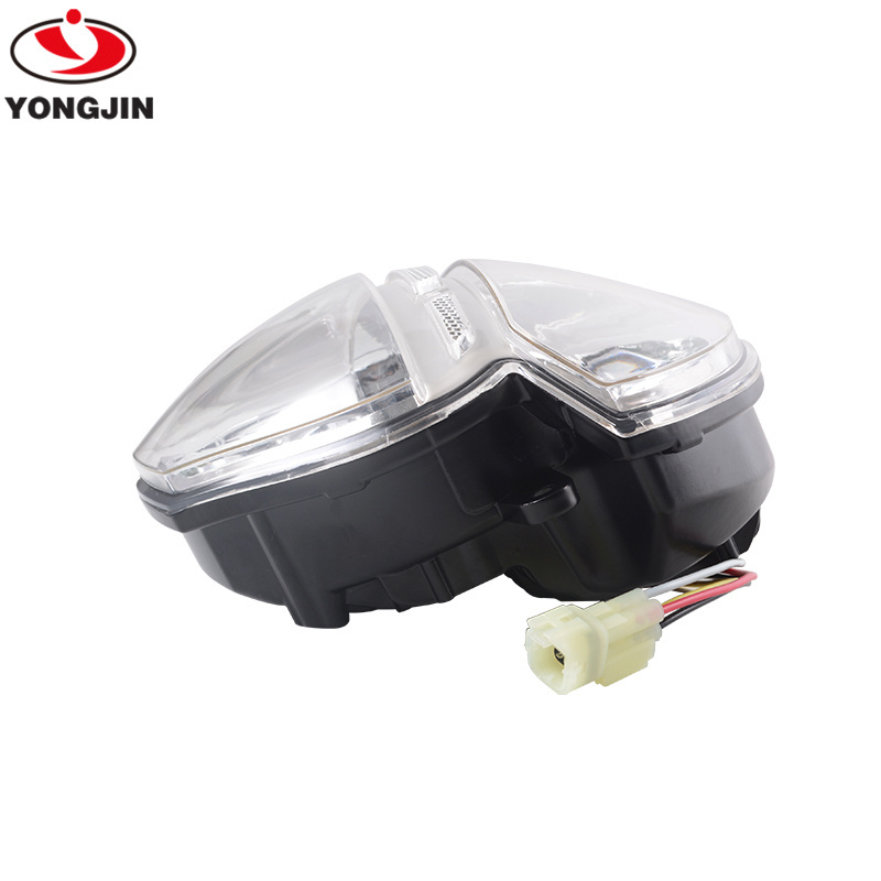 YongJin Chrome Led Headlight light for Ducati Monster 695, 696, 795, 796, 1100, 1100S & EVO