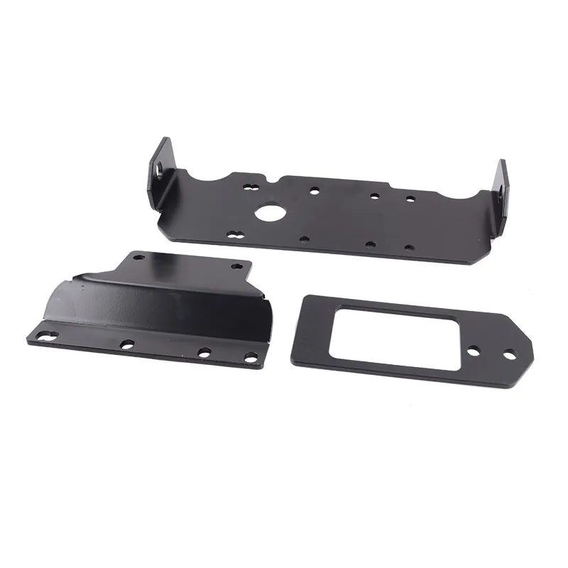 YongJin Universal atv body kit 100% tested High quality black UTV parts  Winch Mount For Honda Pioneer 1000