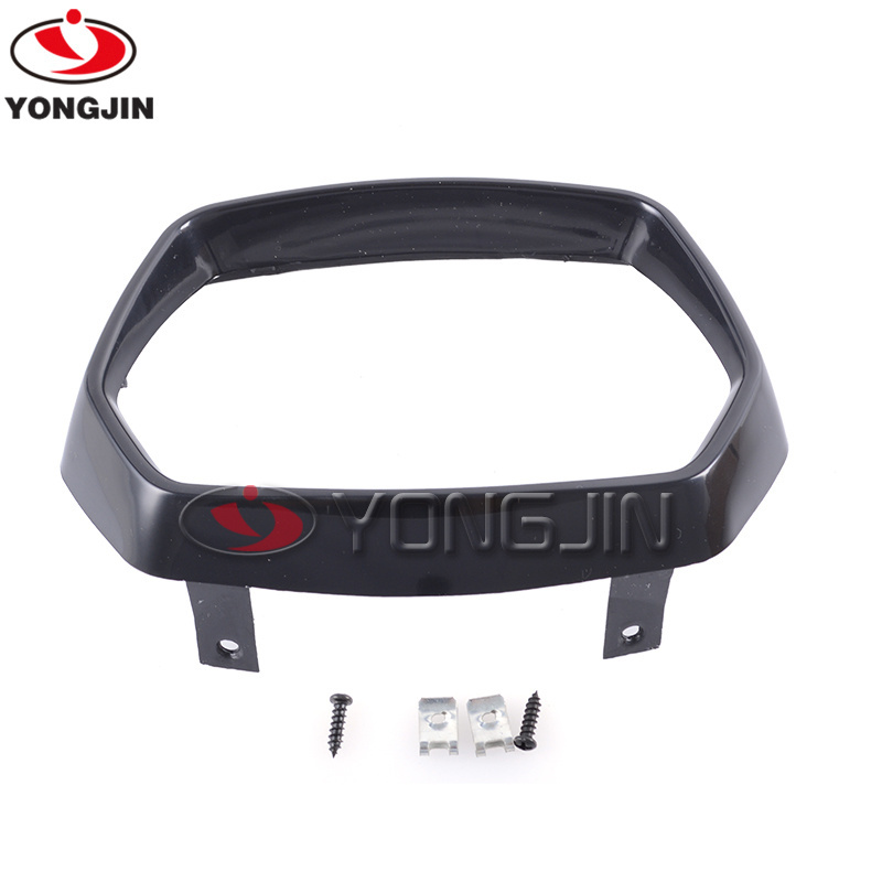 YongJin for vespa spare parts motorcycle black Trapezoid Light Cover Ring Trim Front For vespa