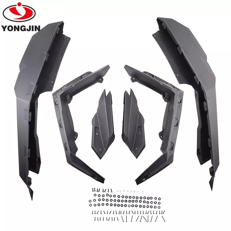 YongJin 715002973 UTV Super Extended Fender Flares Mud Flaps for can am x3 maverick 2017-2022 Maverick utv 4x4 1000cc