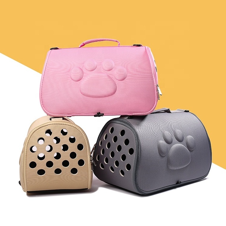 Airline Approved Wholesale Fashion Soft Sided Foldable Travel Portable Expandable Tote Handbag Backpack Bag Cat Dog Pet Carrier