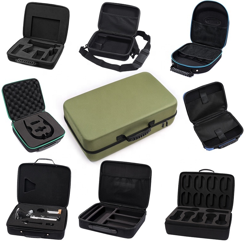 Factory Custom Waterproof Anti-shock Travel Eva Hard Zipper Storage Carry Cases  Foam Hard Shell EVA Cases