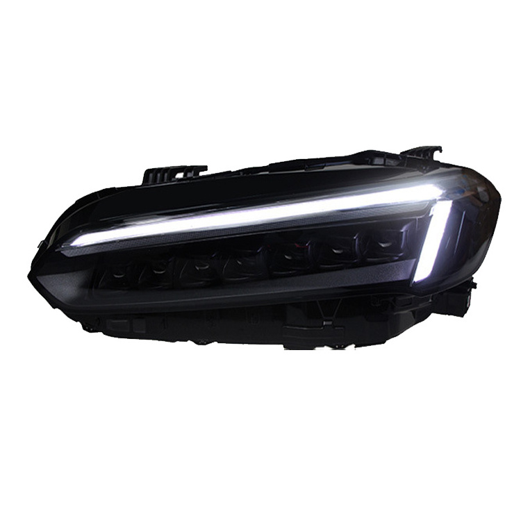 Upgrade LED DRL Dynamic Projector Lens Beam headlight Assembly for Honda Civic 11th 2022 head front lamp light plug and play