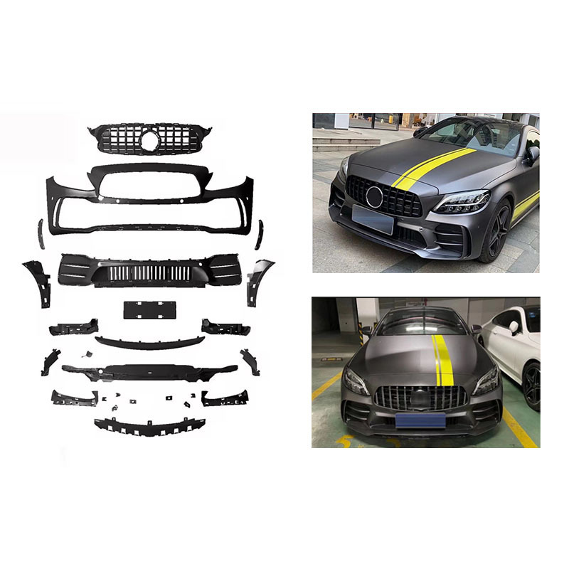 Black Mamba facelifting upgrade w205 body kit for Mercedes w205 benz C CLASS W205 body kit 2019 up